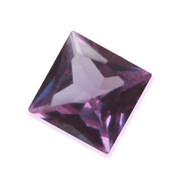 Princess Cut Synthetic Alexandrite Loose Gemstones